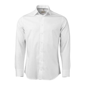 OM01 White stretch twill