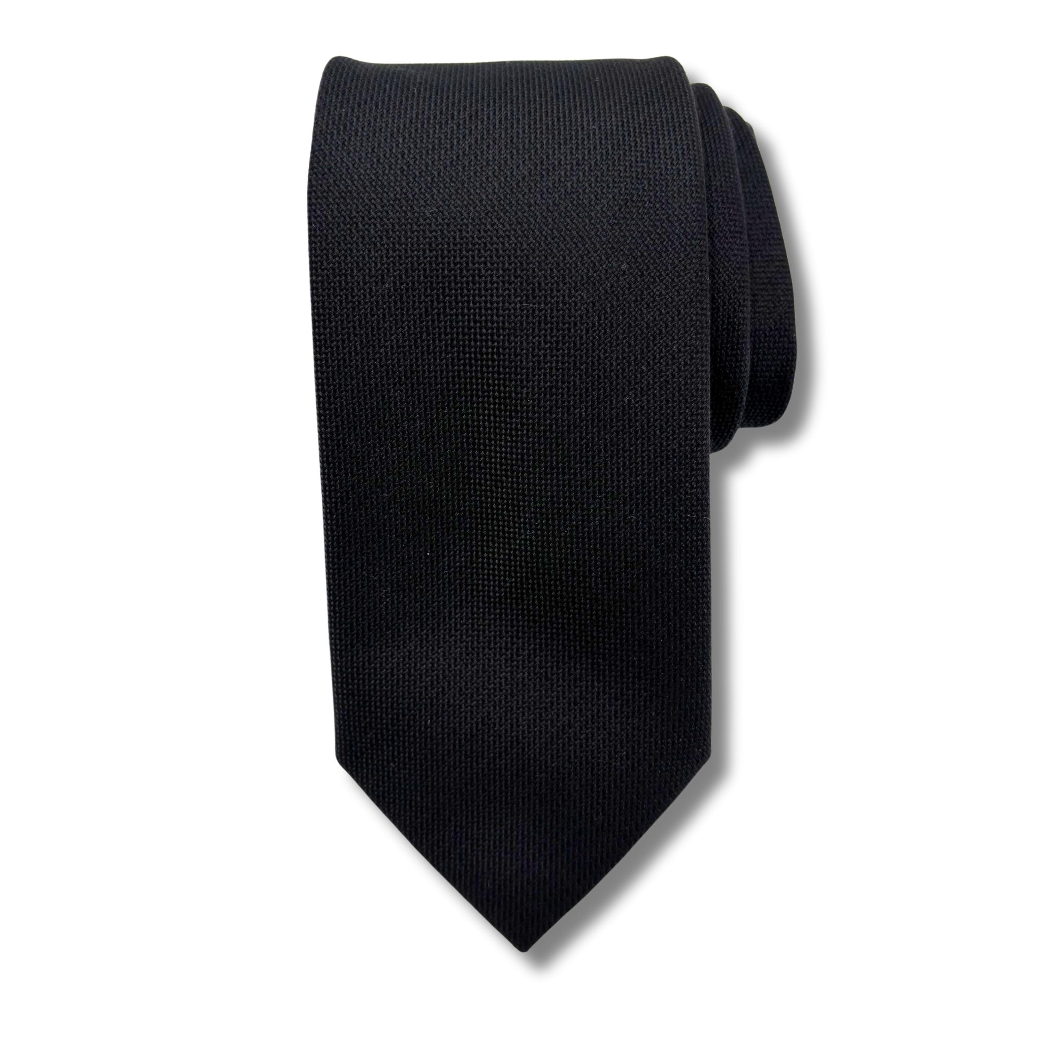 OMS007 Black ensfarvet slips