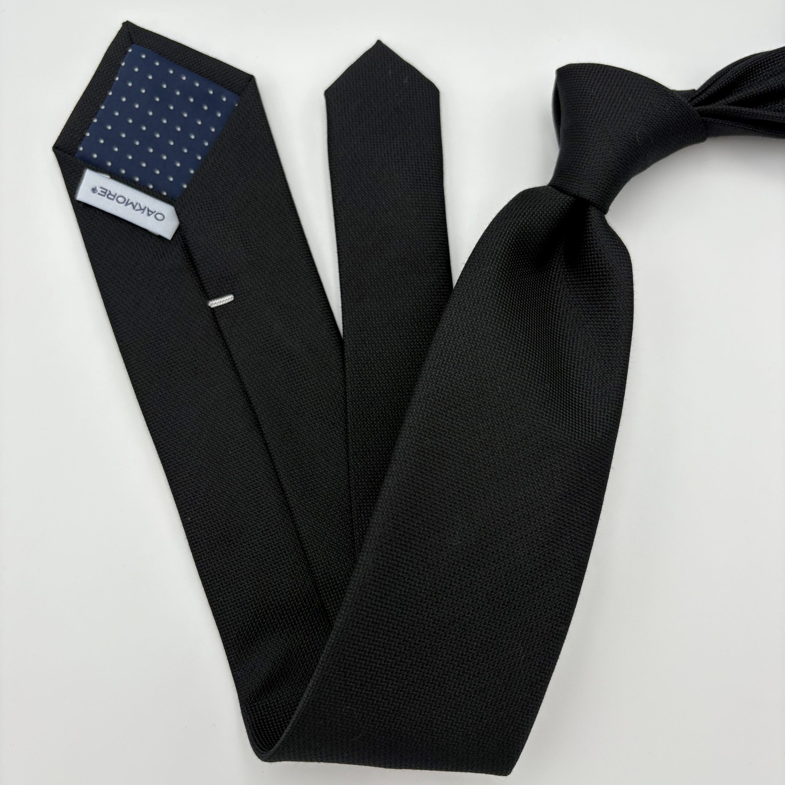 OMS007 Black ensfarvet slips