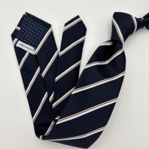 OMS016 Navy/white stribet slips