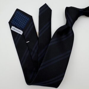 OMS020 Black/navy stribet slips