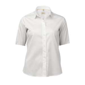 OM01 SS White stretch twill