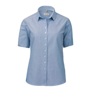 OM05 SS Light blue stretch oxford