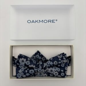 B0008 Navy Blomstret butterfly