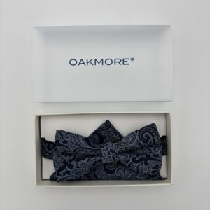 B0010 Navy paisley butterfly