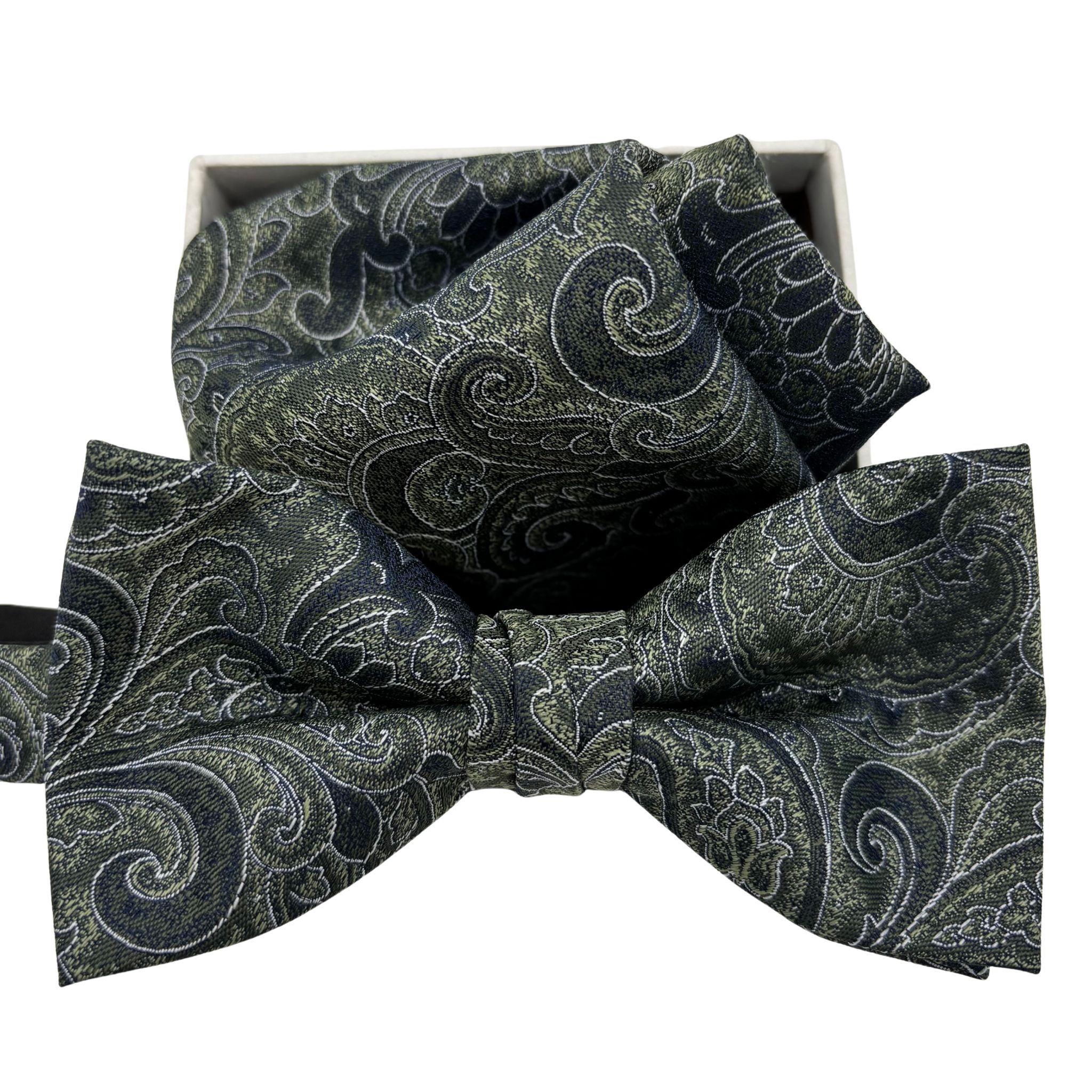 B0011 Grøn paisley butterfly