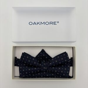 B0016 Navy prikket butterfly