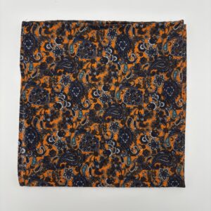 H0013 Orange/Navy paisley pynteklud