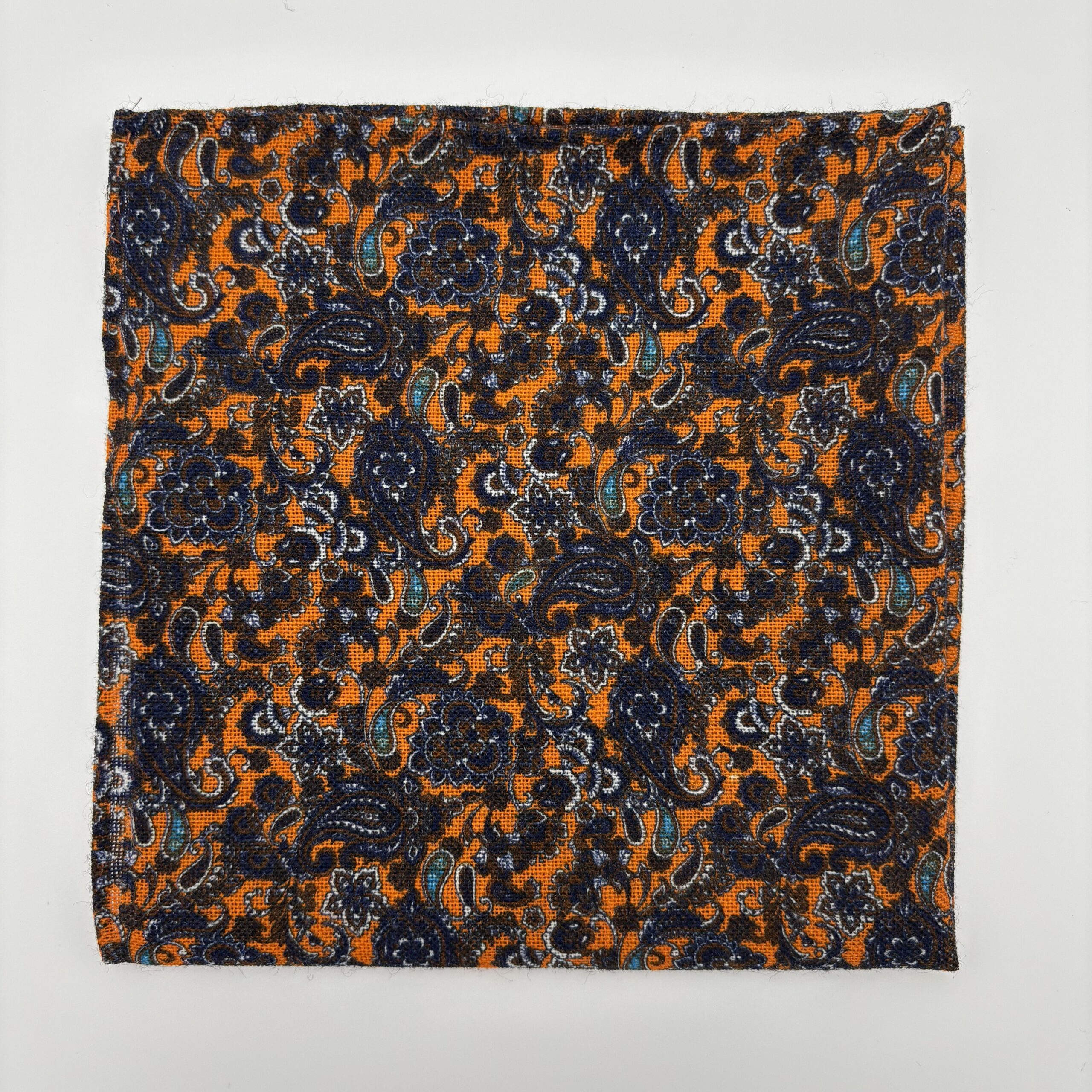 H0013 Orange/Navy paisley pynteklud