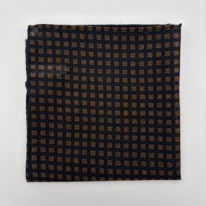 H0015 Navy/Rust mønstret pynteklud