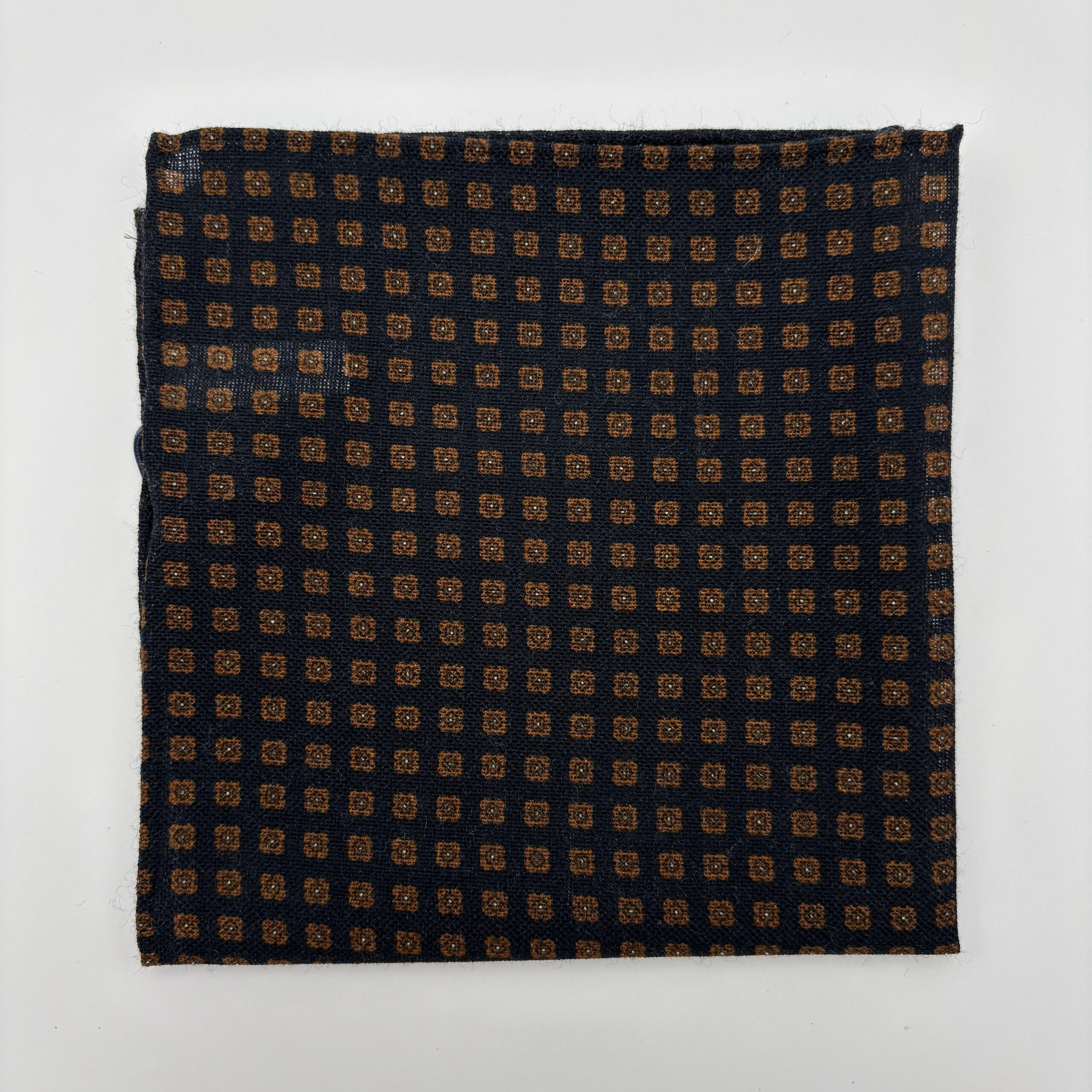 H0015 Navy/Rust mønstret pynteklud