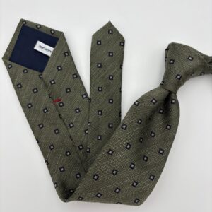 M0002 Olive/navy mønstret slips