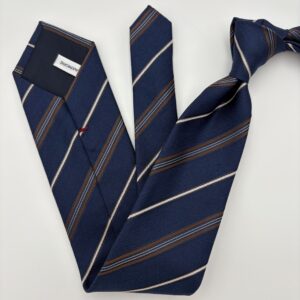 M0007 Navy/mocca stribet slips