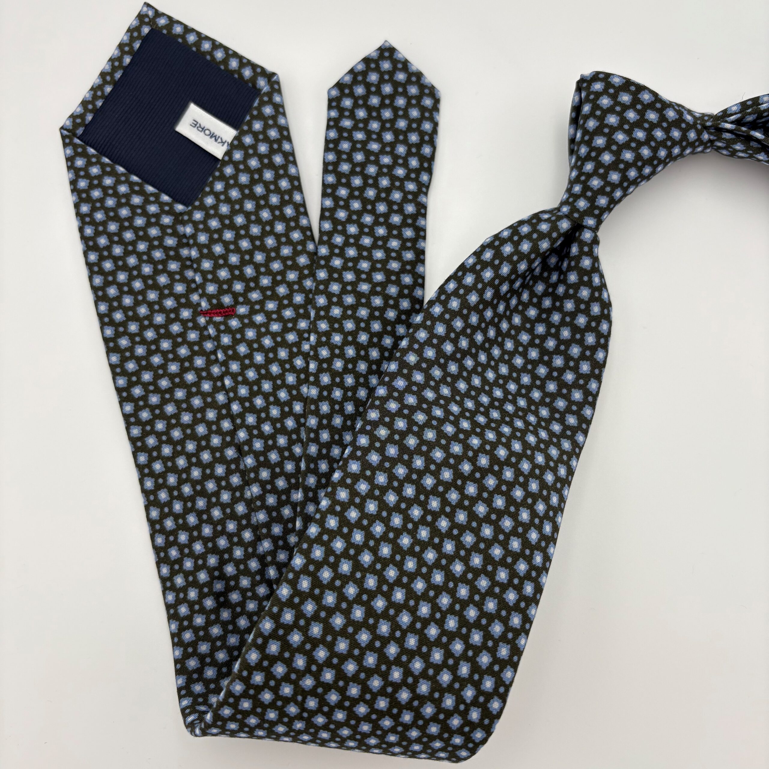 M0024 Grøn Mønstret slips