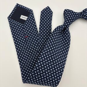 M0026 Navy Mønstret slips