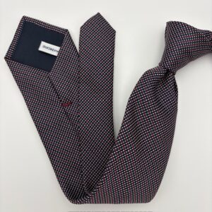 P0002 Navy/wine mønstret slips