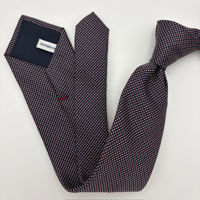 P0002 Navy/wine mønstret slips