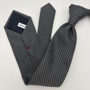 P0003 Sort/grĂ¥ mønstret slips