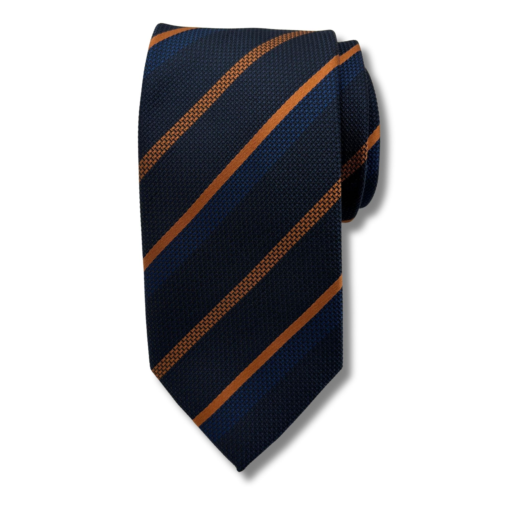 P0004 Navy/rust Stribet slips