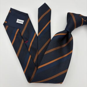 P0004 Navy/rust Stribet slips