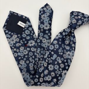 P0011 Navy blomstret slips