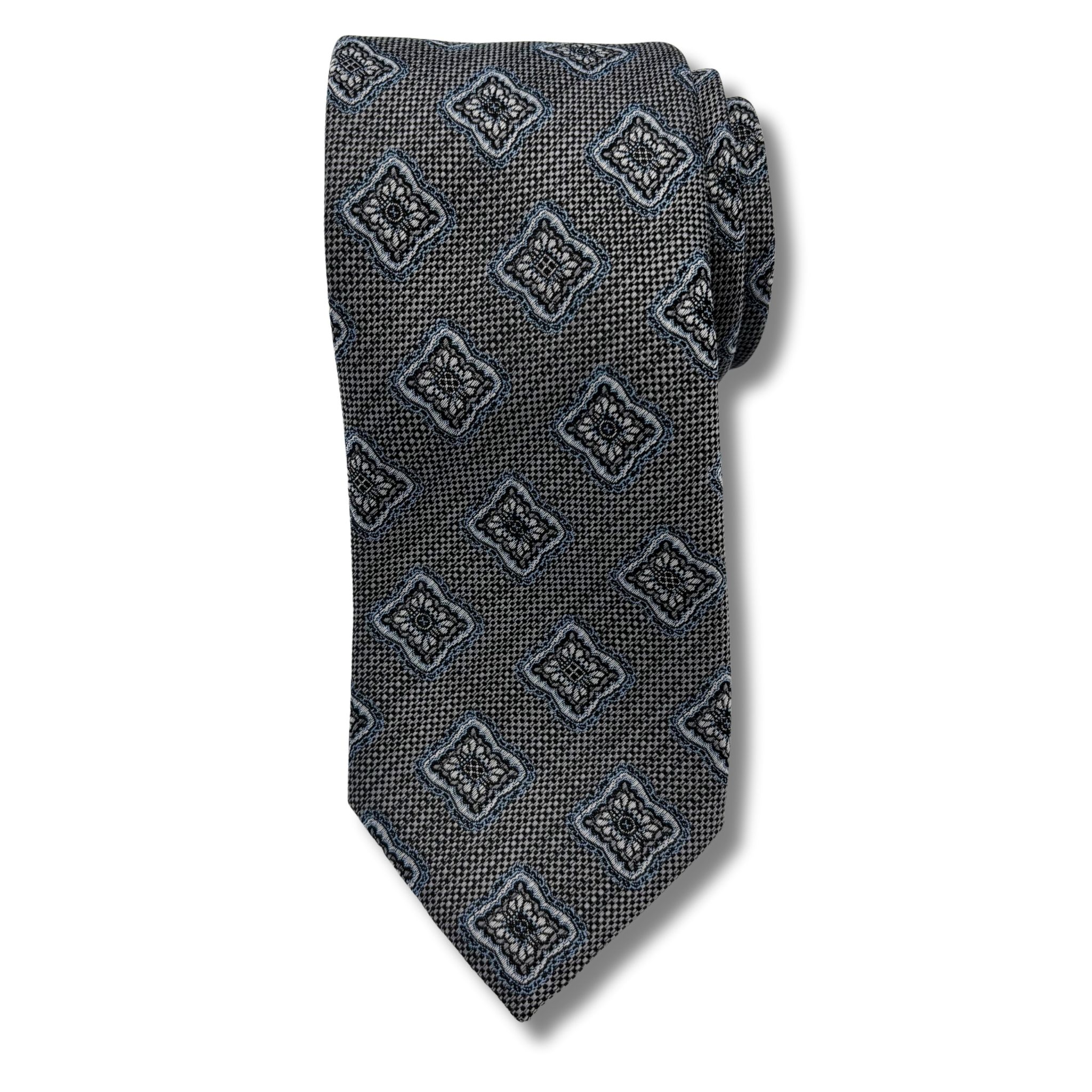 P0024 Grå Mønstret slips