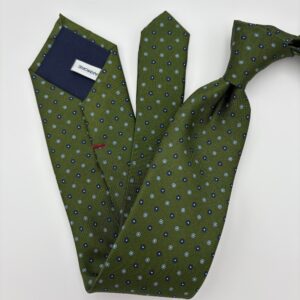 S0009 Grøn/Navy Mønstret slips