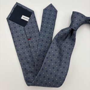 S0011 Grå/Navy Mønstret slips