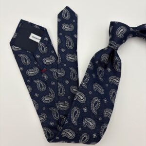 S0014 Navy mønstret slips