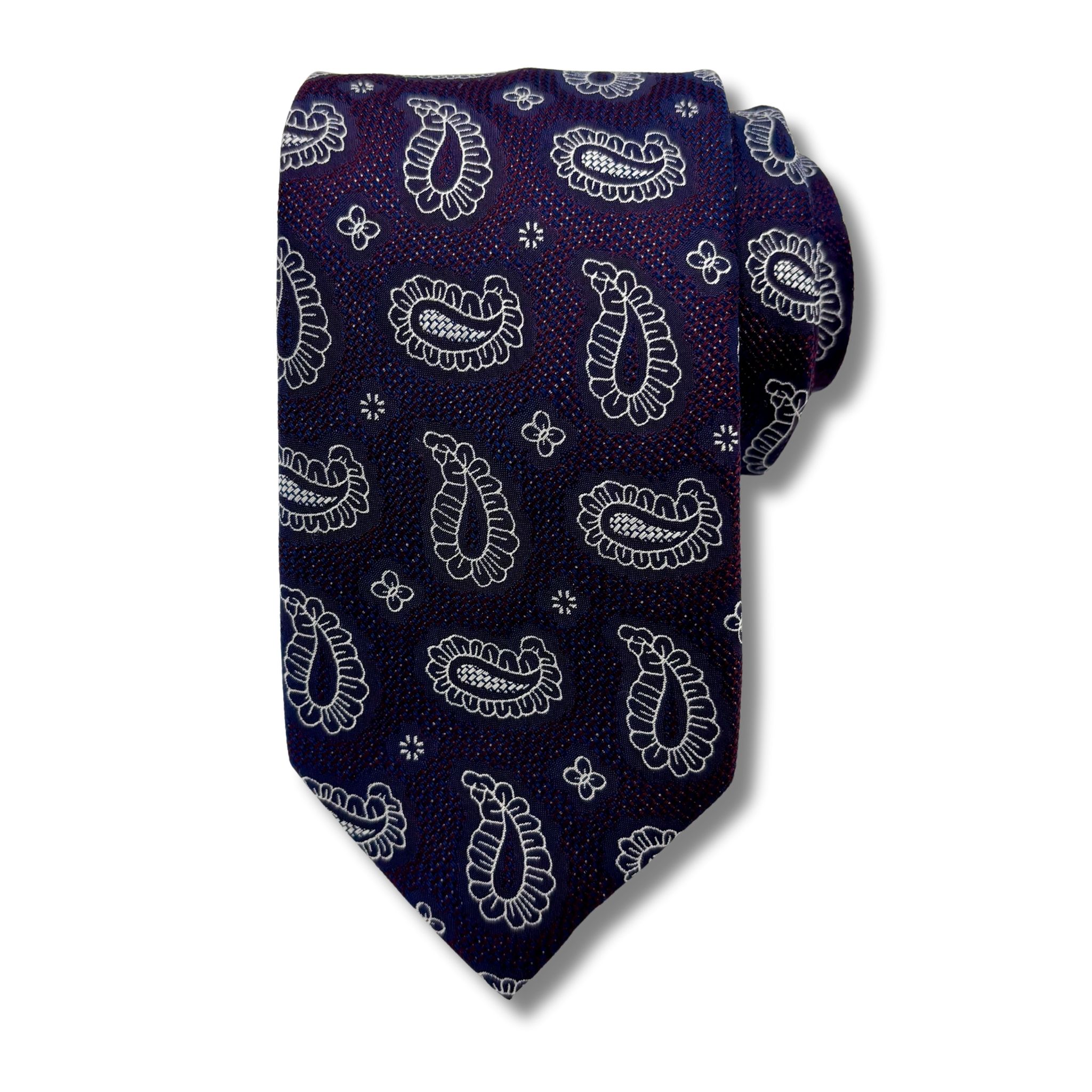 S0015 Blomme mønstret slips