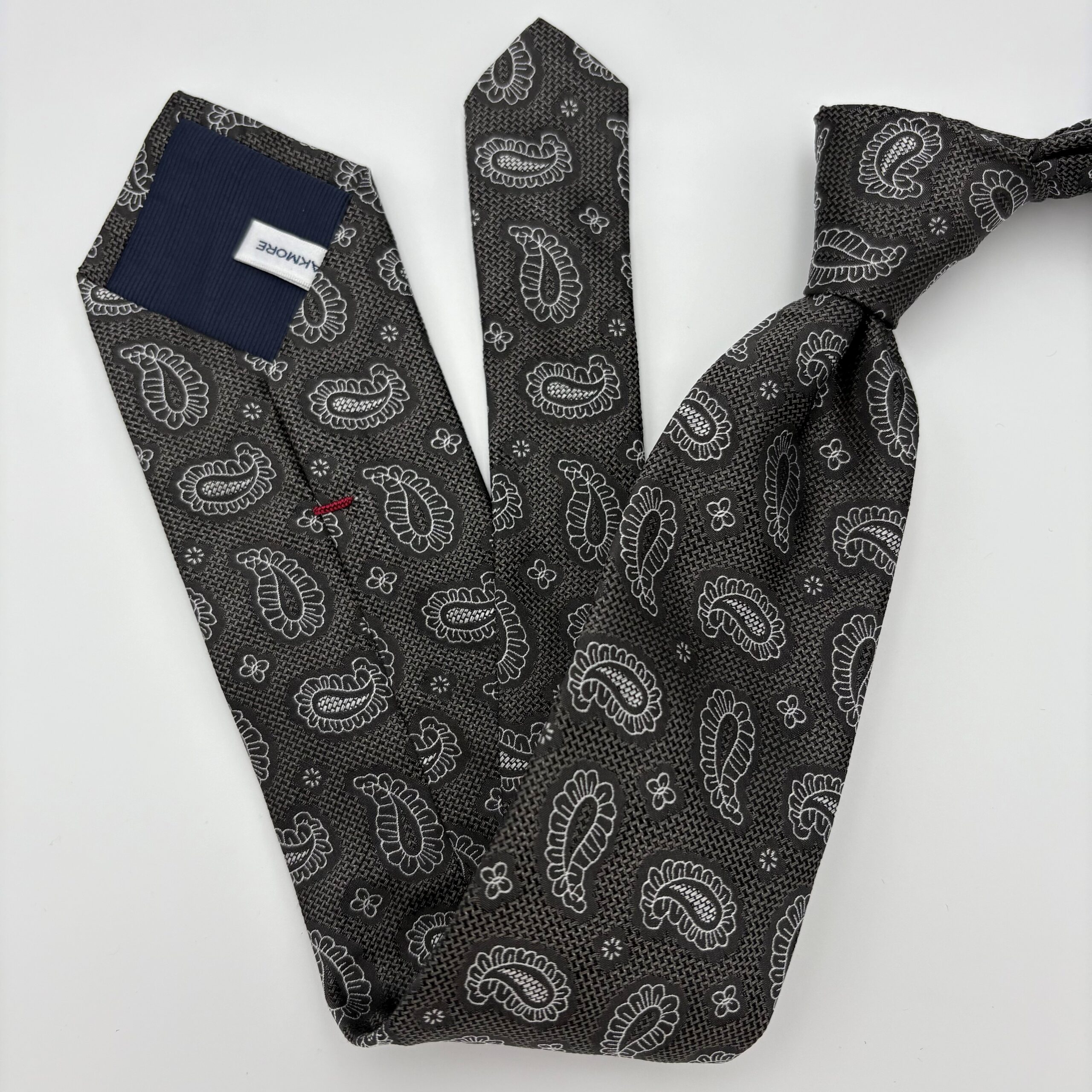 S0016 Grå mønstret slips