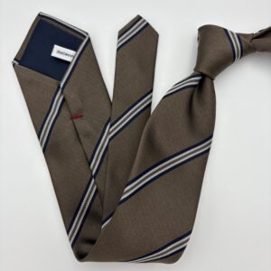 S0019 Mocca/Navy stribet slips