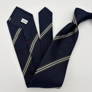 S0020 Navy/Mocca stribet slips
