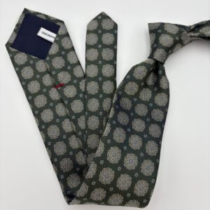 S0025 Grøn blomstret slips