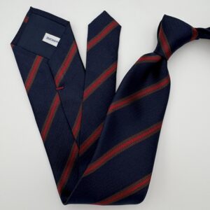 S0028 Navy/mocca stribet slips