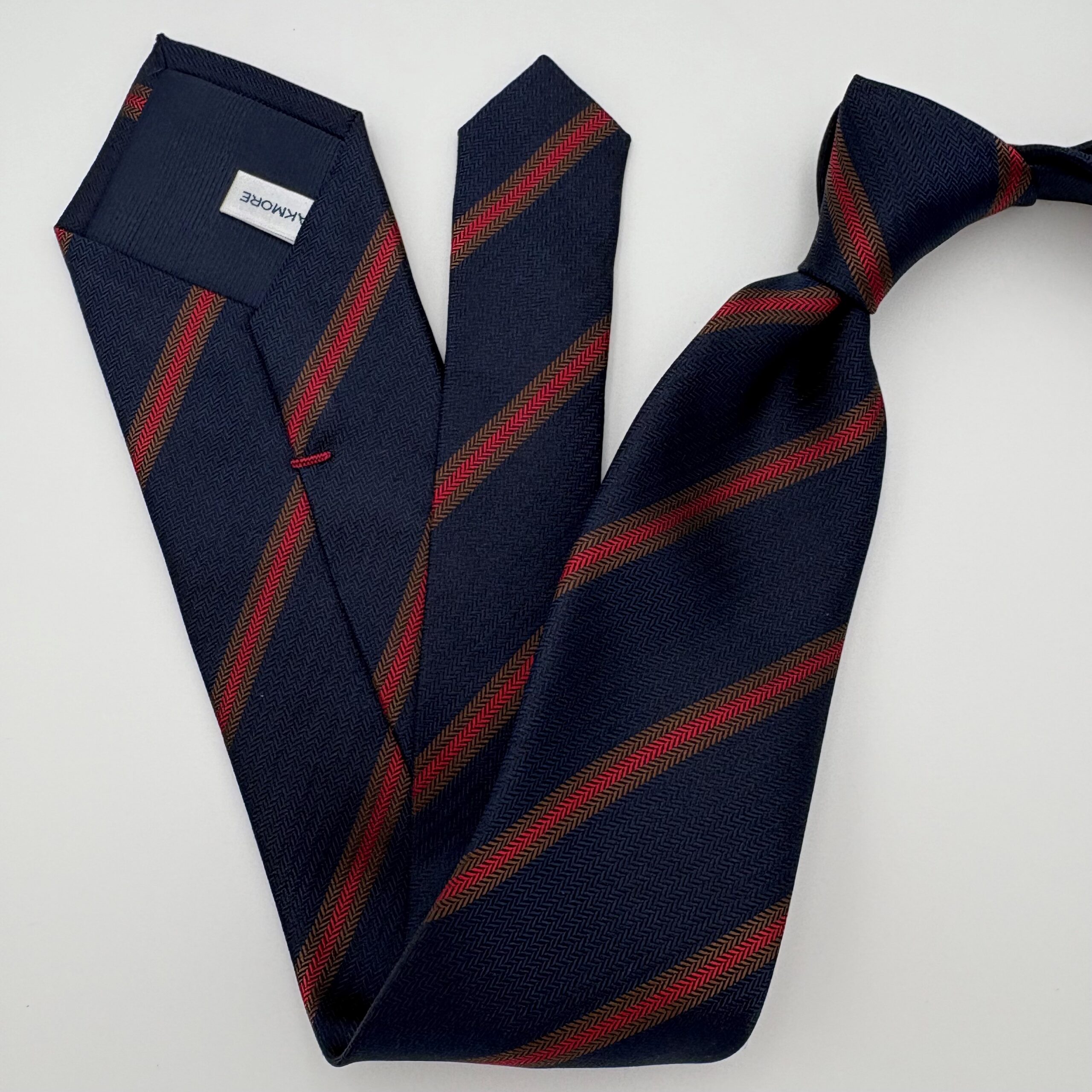 S0028 Navy/mocca stribet slips