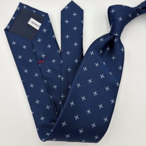 S0032 Navy mønstret slips