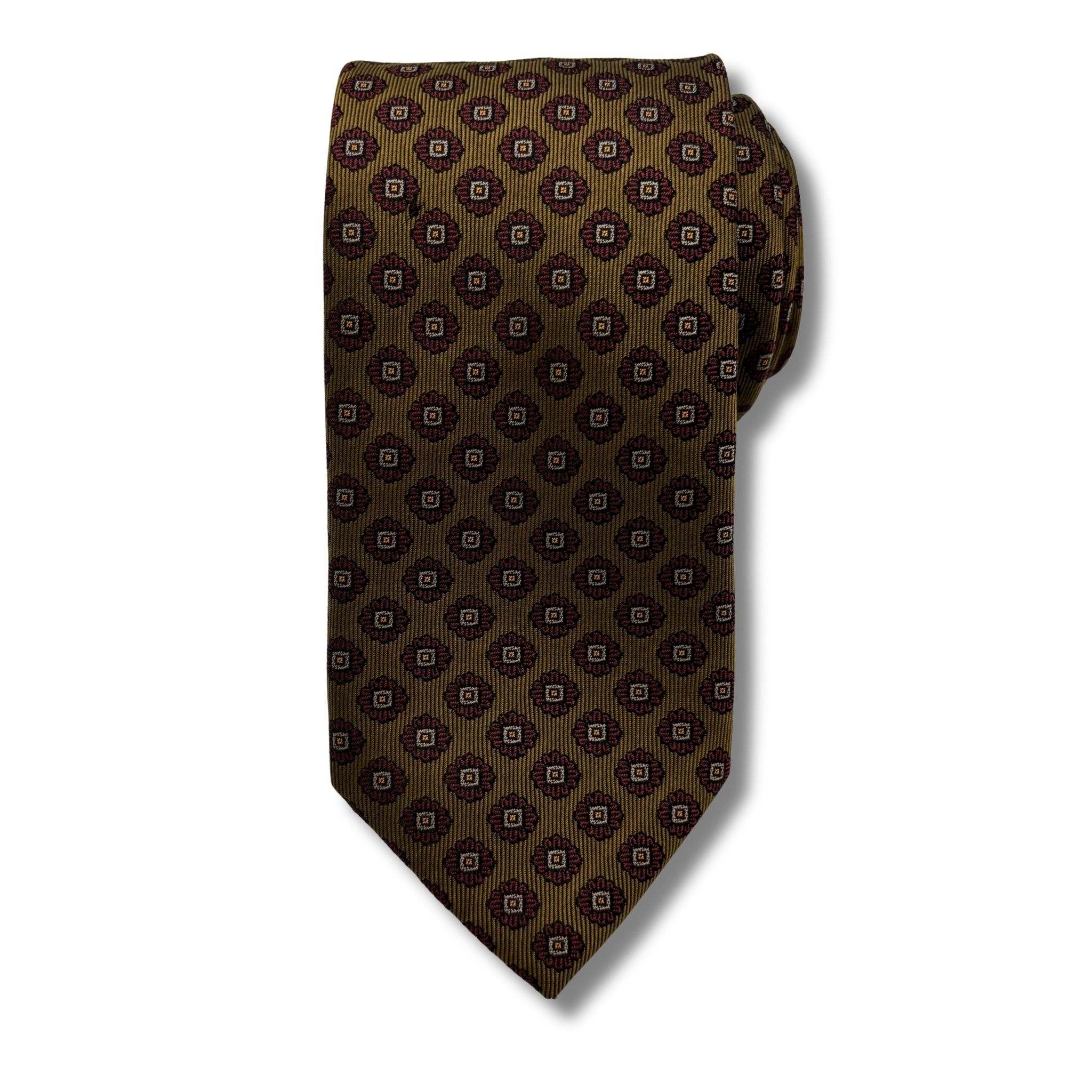 S0033 Rust/vin mønstret slips