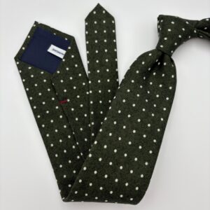 W0003 Grøn prikket slips