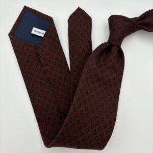 W0010 Vin/navy mønstret slips