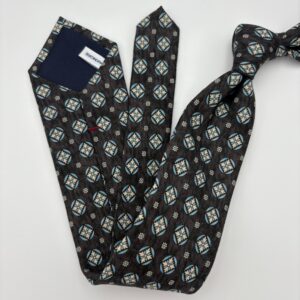 W0014 Grå Mønstret slips