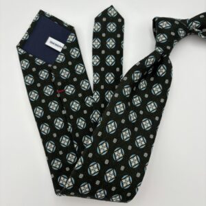 W0015 Sort Mønstret slips