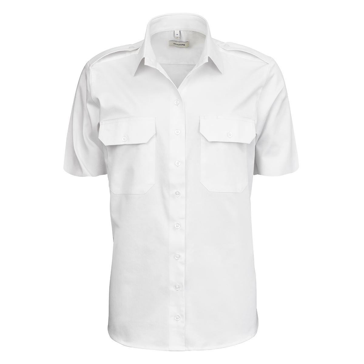 OM12 SS White Uniform Stretch