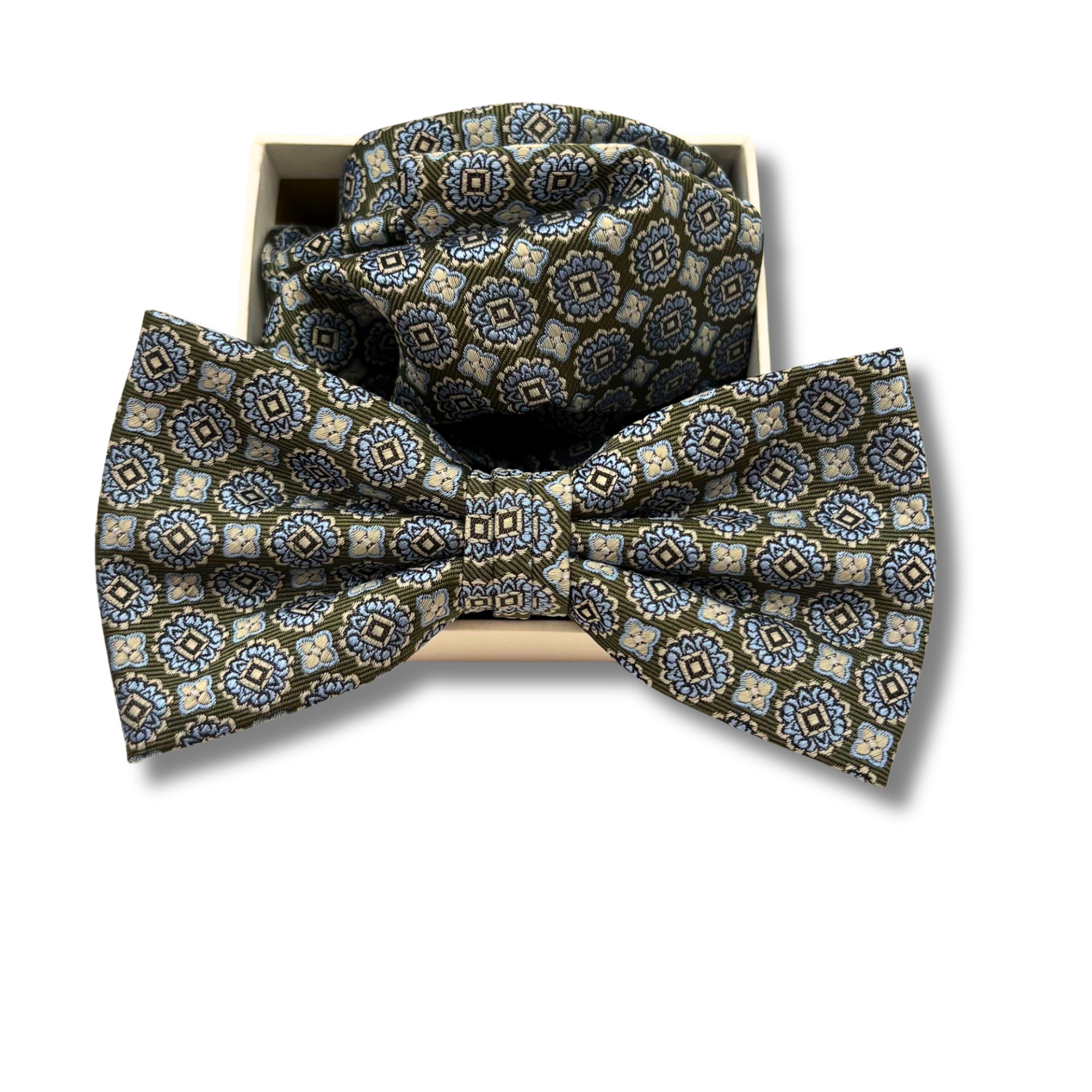 B0023 Grøn Mønstret Butterfly