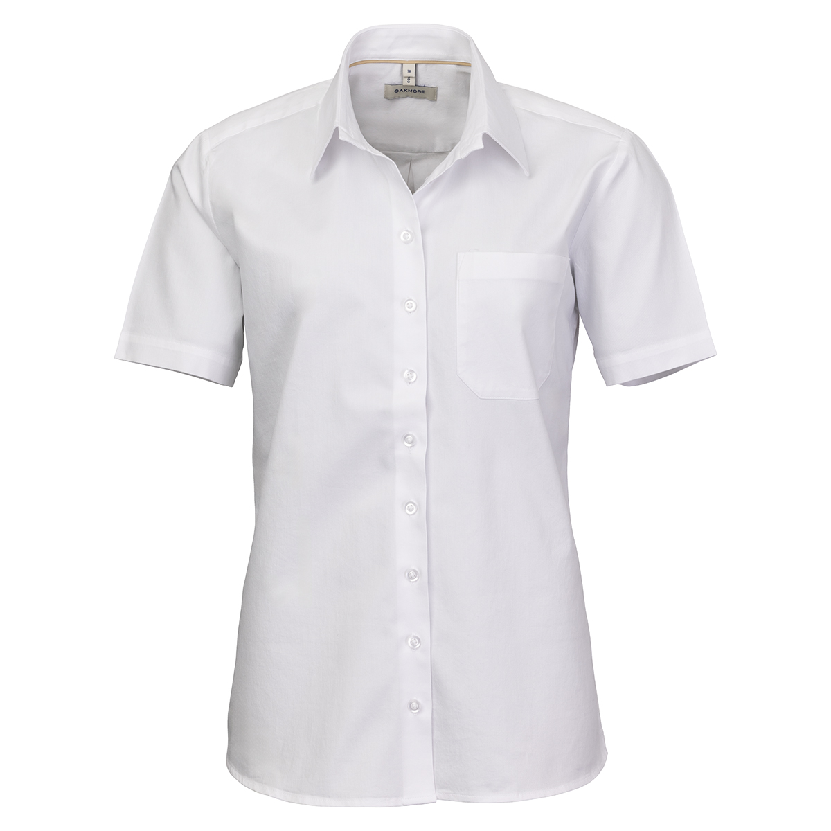 OM13 SS White Pocket Stretch