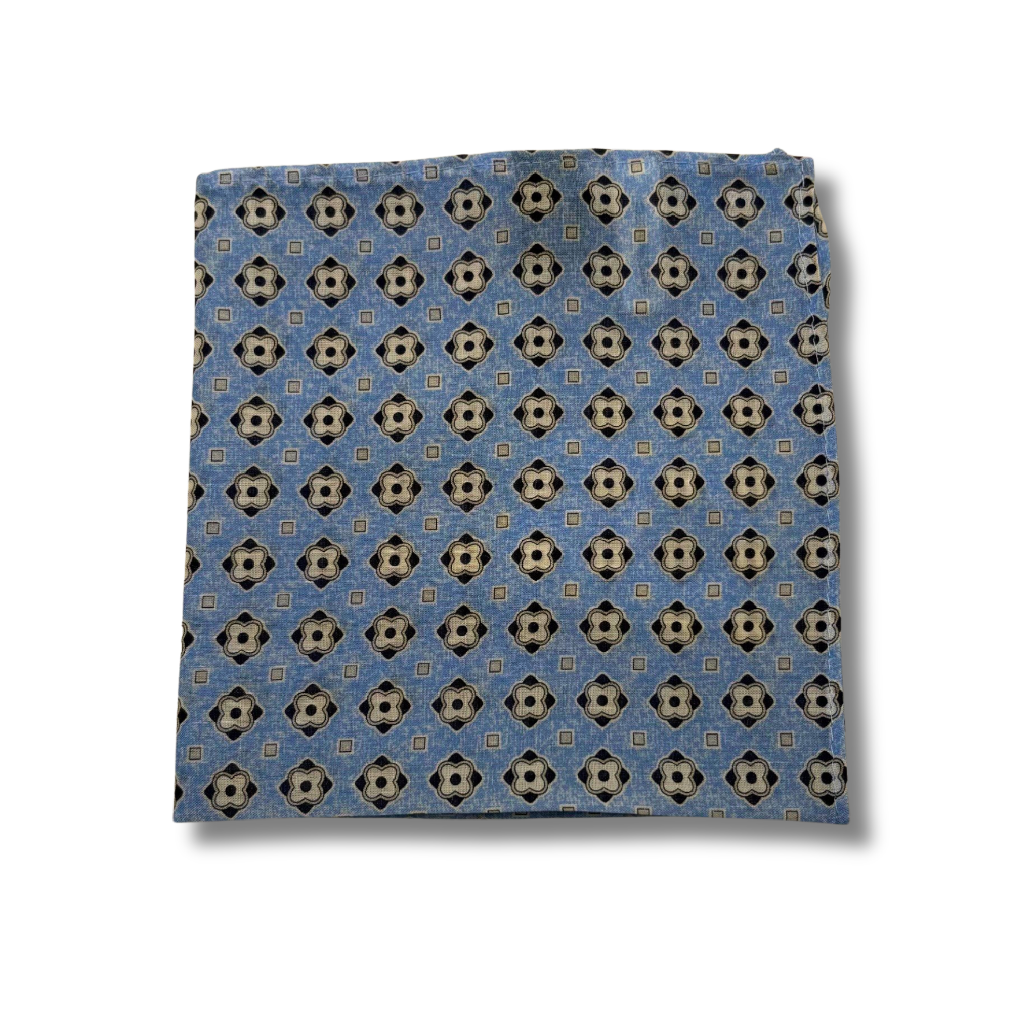 H0034 Blå Mønstret pynteklud