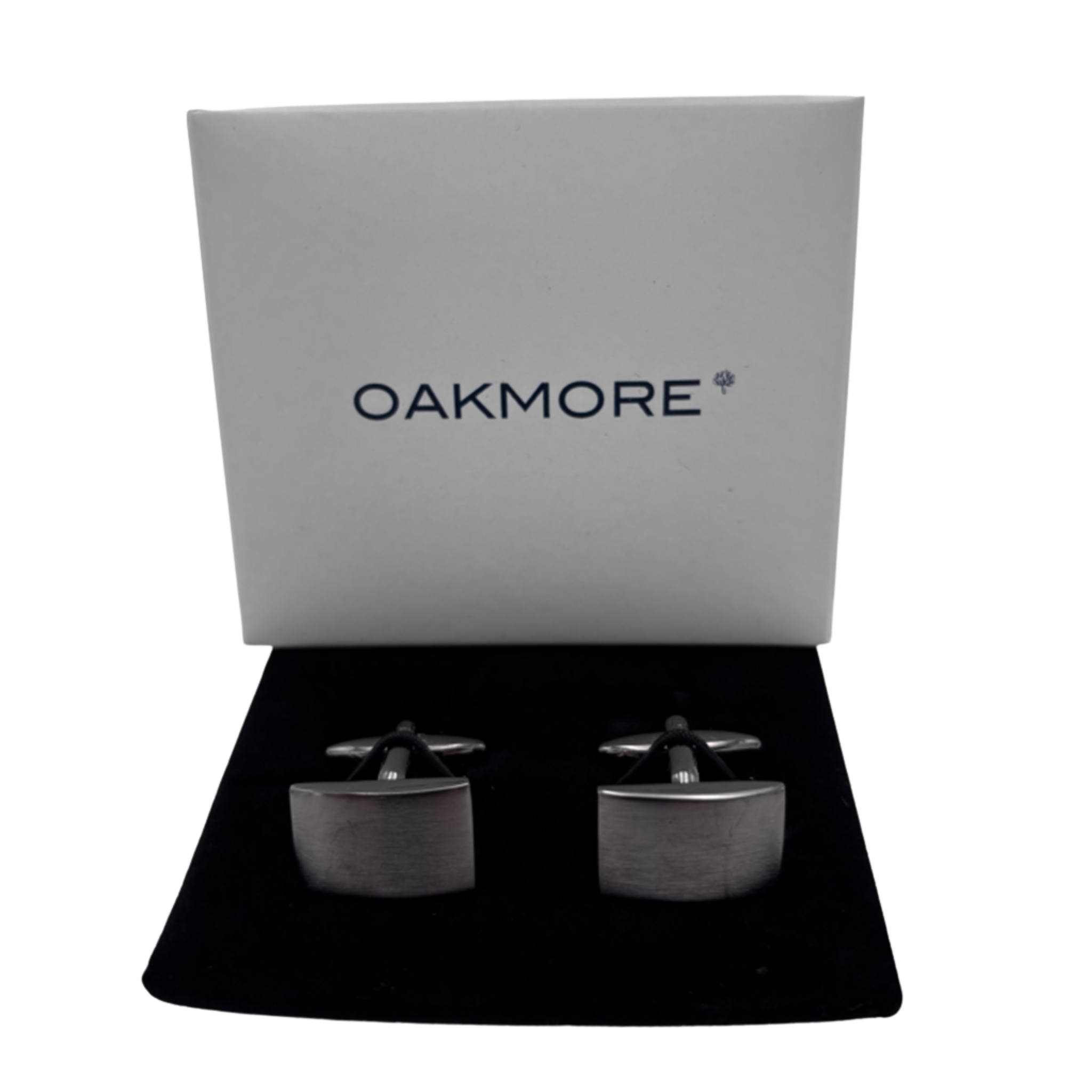 OMA020 Gun Metal Plade Manchetknapper